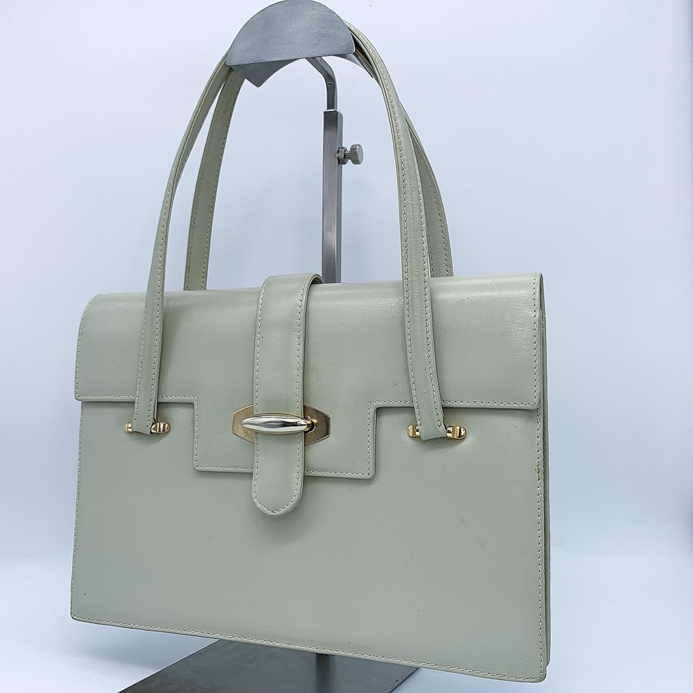 BALLY Calf leather Genuine Leather Hand Bag in Light  Beige